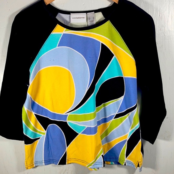 Liz Claiborne 3/4 length sleeve top - Picture 1 of 6